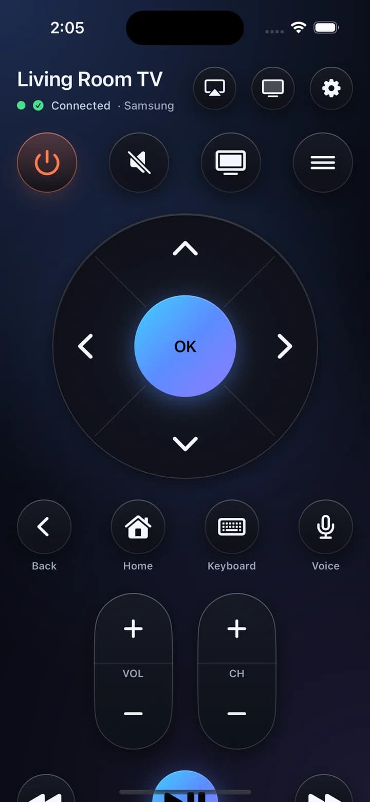 Beam — screen 1