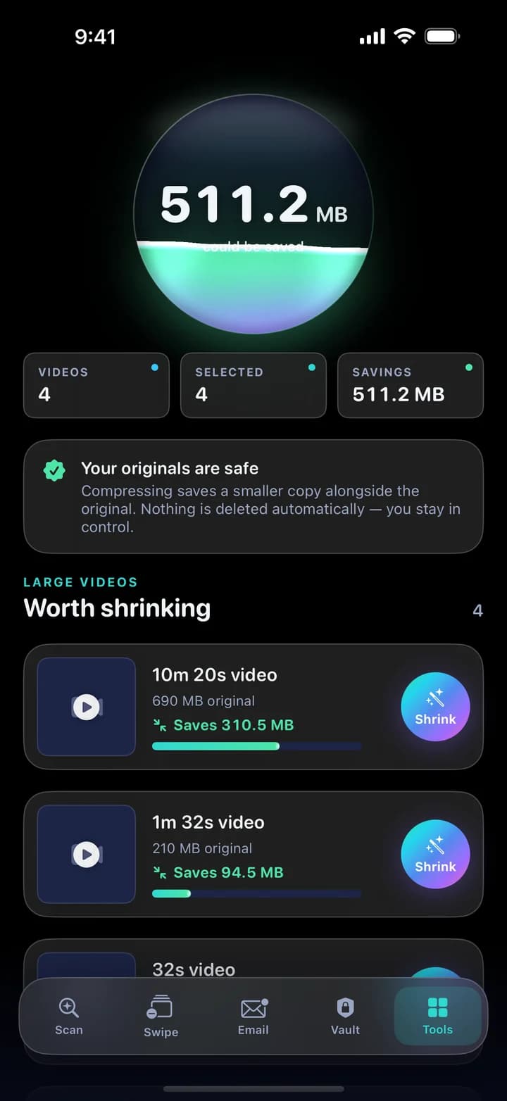CleanSpace — screen 2