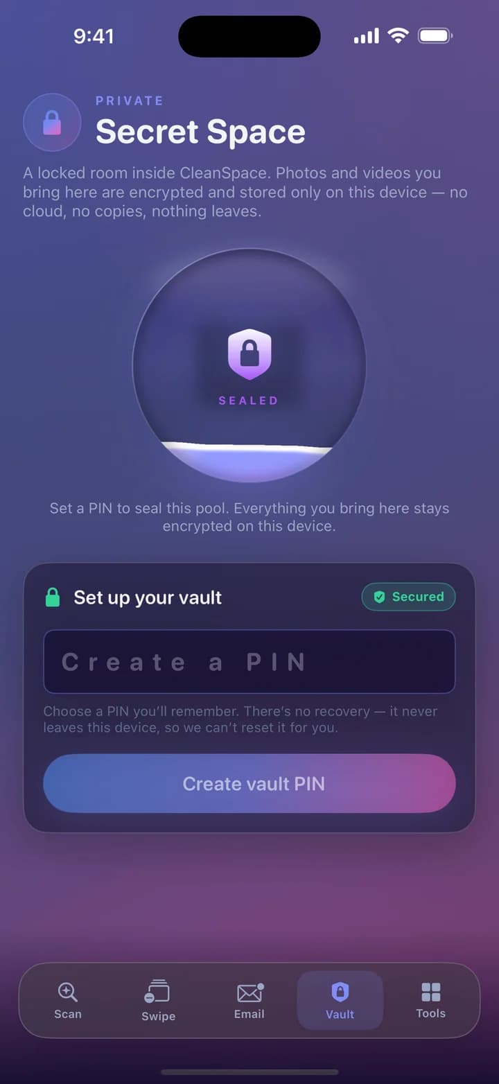 CleanSpace — screen 3